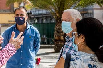 Ofrenda floral a Cristóbal Colón/José Francisco Fernández Belda.